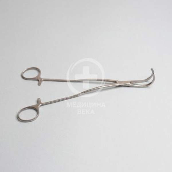 Диссектор с изогнутыми ручками с кремальерой №3 (Д-34)