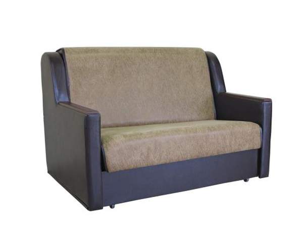 Диван аккордеон Шарм-Дизайн Аккорд Д 140 замша коричневый