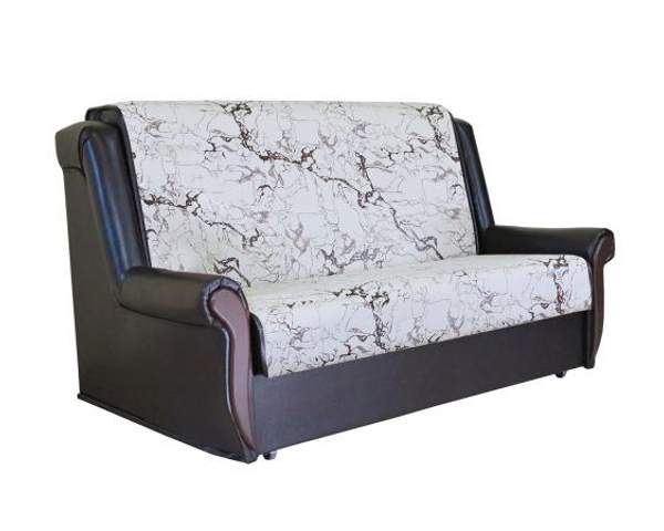 Диван аккордеон Шарм-Дизайн Аккорд М 140 замша белый