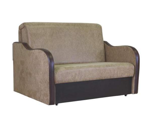 Диван аккордеон Шарм-Дизайн Коломбо 140 замша коричневый