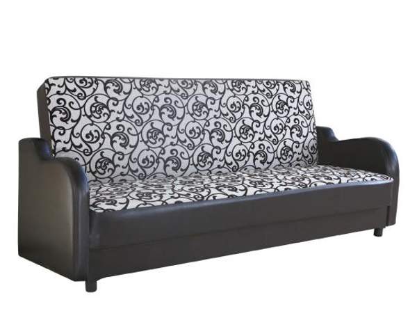 Диван книжка Шарм-Дизайн Классика В 140 шенилл серый узор