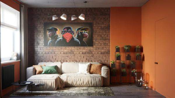 Дизайн интерьера в стиле ЛОФТ + ремонт