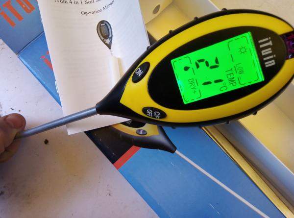 Для почвы - измеритель pH, влажности, температуры и освещенности - PH300