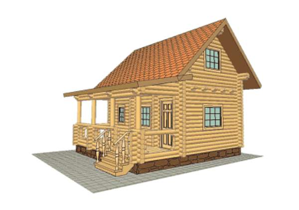 Дом из бревна (ПРОЕКТ 11Б)