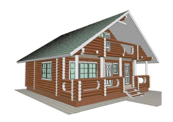Дом из бревна (ПРОЕКТ 15Б)