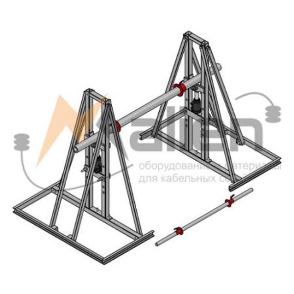 Домкрат кабельный гидравлический разборный ДК-5ГМПР, г/п до 5000 кг, до № 25
