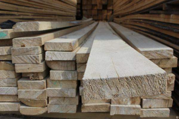 Доска обрезная 40х100х6 естественной влажности 1-2 сорт М