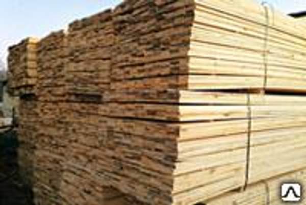 Доска обрезная, хвоя, естественной влажности