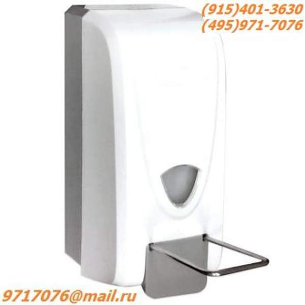 Дозатор локтевой M-1000 для жидкого мыла пластиковый с емкостью на 1000 мл