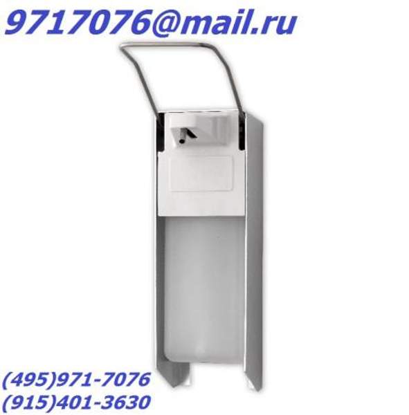 Дозатор локтевой В-1000 ЭК для антисептиков и антибактериального мыла пластиковый с емкостью на 1000 мл