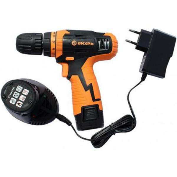 Дрель аккумуляторная ВИХРЬ ДА-12Л-2К