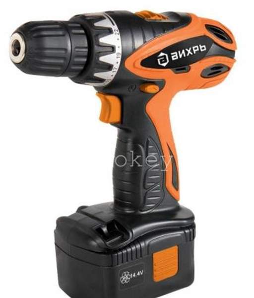 Дрель-шуруповерт аккумуляторная ДА-14,4Л-2К Вихрь