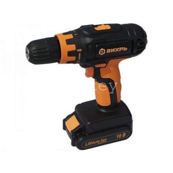 Дрель-шуруповерт аккумуляторная ДА-18Л-2К Вихрь