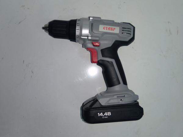 Дрель-шуруповерт аккумуляторная ПОБЕДА ДА-14/2 Ли(2,2 А/ч, 35 Нм, 2 скор,2акк.кейс)