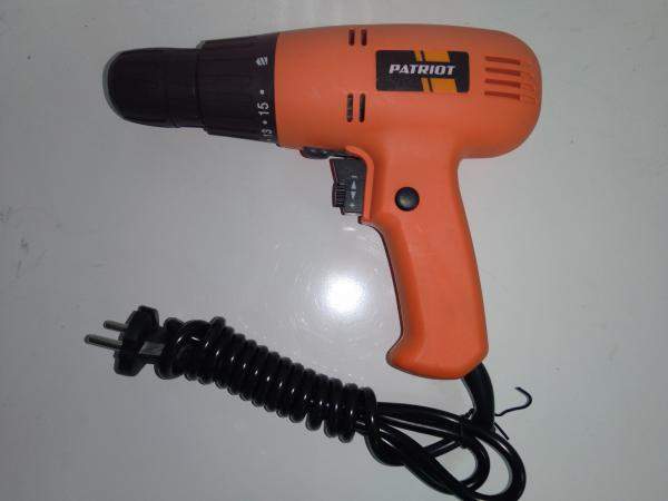 Дрель-шуруповерт элек. PATRIOT FS 250(280вт,1 скорость,б/п крут.момент 19Нм)