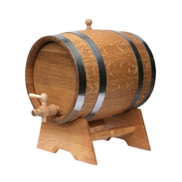 Дубовая бочка на подставке с краном (Объем: 50л)