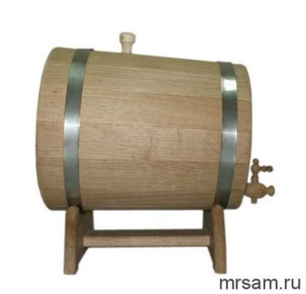 Дубовый жбан на подставке с краном (Объем: 5л)