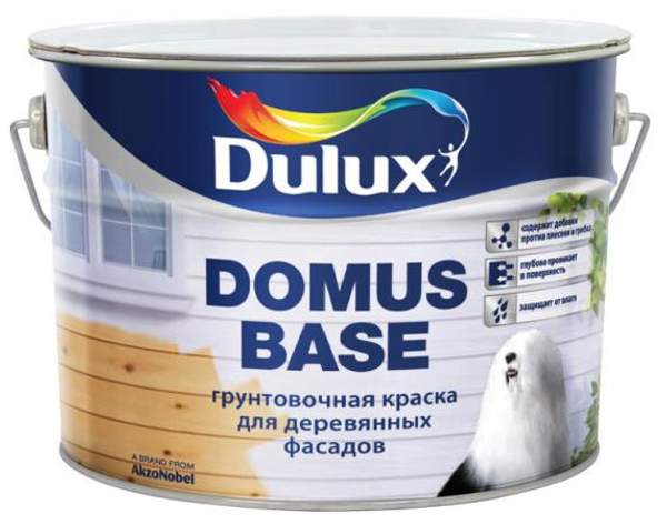 DULUX DOMUS BASE КРАСКА ГРУНТОВОЧНАЯ ДЛЯ ДЕРЕВЯННЫХ ПОВЕРХНОСТЕЙ Дулюкс