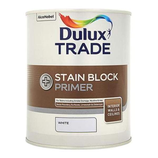 DULUX TRADE STAIN BLOCK PLUS СПЕЦИАЛИЗИРОВАННАЯ УКРЕПЛЯЮЩАЯ ГРУНТОВКА ДЛЯ БЛОКИРОВКИ СТАРЫХ ПЯТЕН БЕЛАЯ ДУЛЮКС