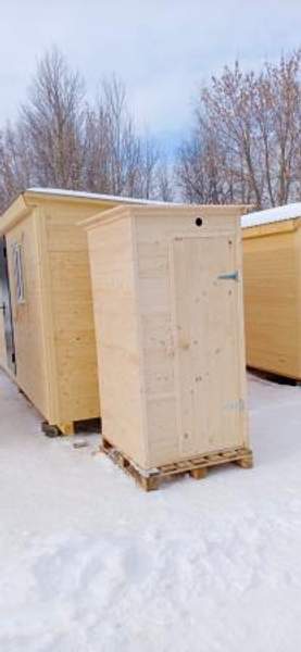 Душ деревянный для дачи 100х110 см