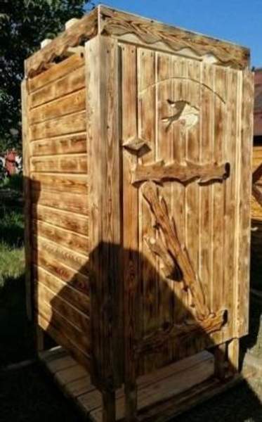 Душевая кабина из дерева