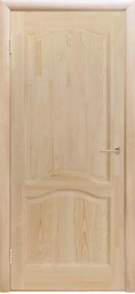 Дверь из массива эконом класса, беленый дуб, модель 13