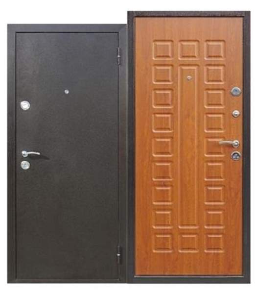 Дверь металлическая входная Йошкар золотой дуб 2050х960 левая