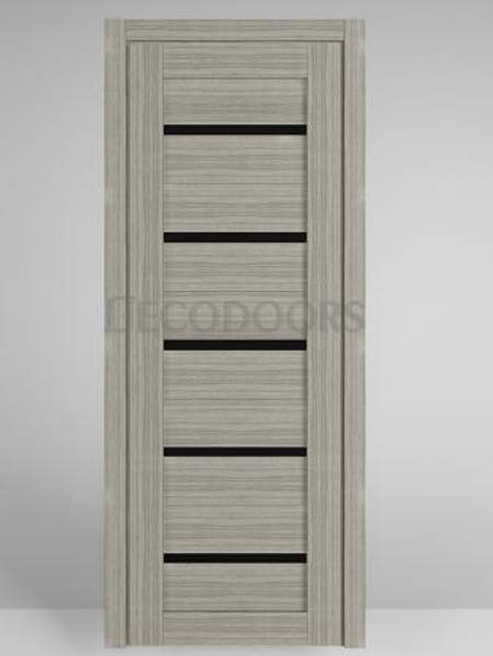 Дверь межкомнатная Эко 1 ст. Лакобель, цвет Грей (серый)