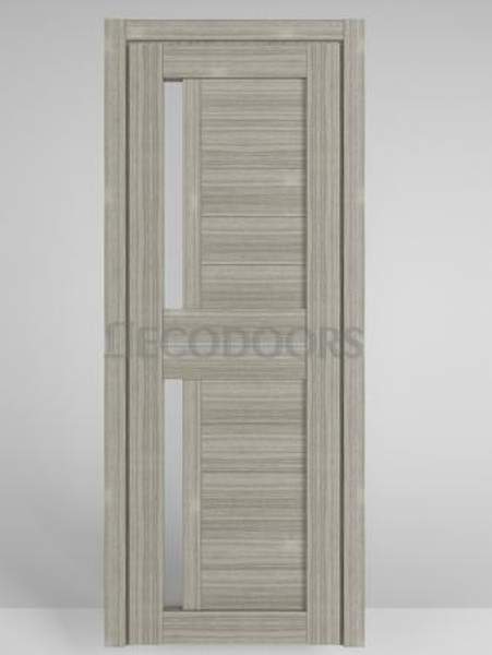 Дверь межкомнатная Эко 5 ст. Сатин, цвет Грей (Серый)