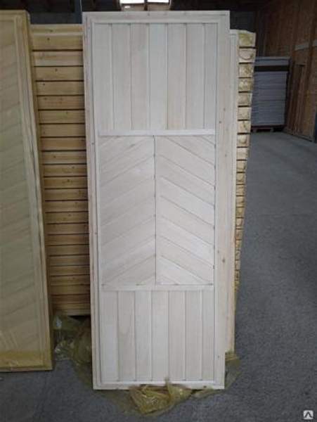 Дверь осина глухая Сорт А 700*1800 для бани