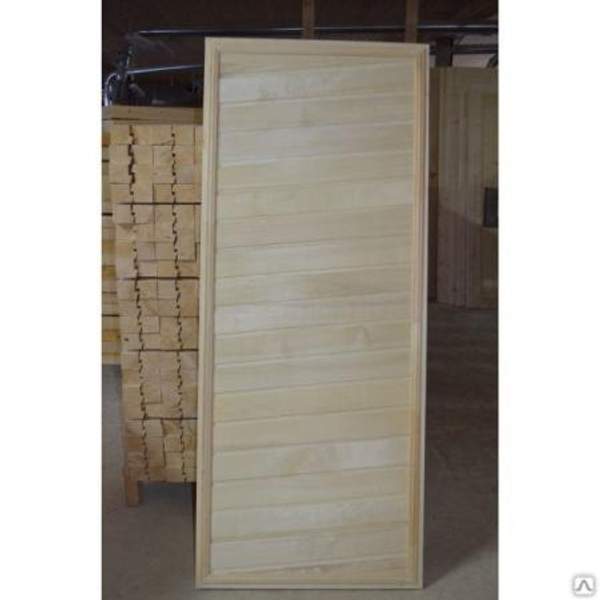 Дверь осина глухая Сорт А 700*1900 для бани