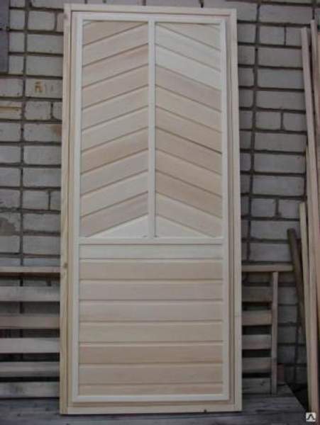 Двери для сауны осина глухая Сорт А 700*1600 для бани