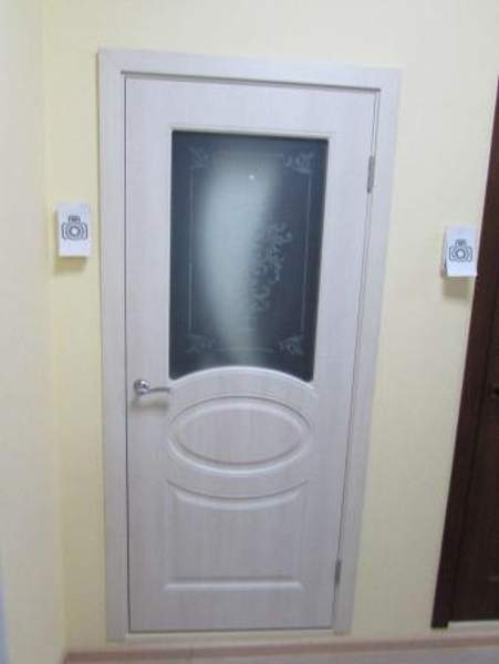 Двери межкомнатные К-1 Филадельфия крем, остекленная