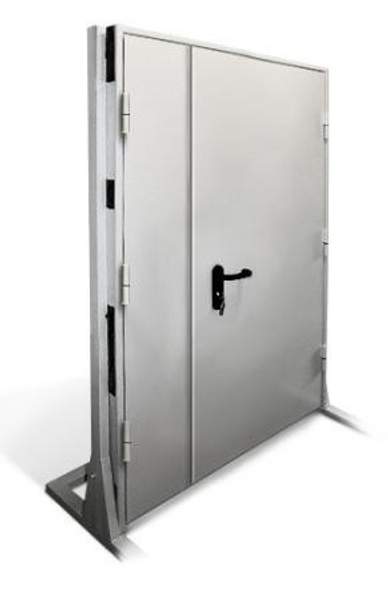 Двери противопожарные двупольные глухие