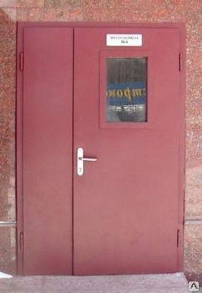 Двери противопожарные с остеклением