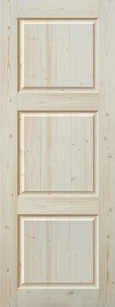 Дверное полотно из массива с наличием живых сучков, модель 10