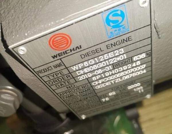 Двигатель Weichai WP6G125E23