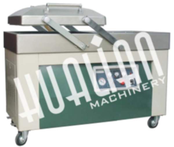 Двухкамерная напольная двух-планочная вакуум-упаковочная машина DZ-510/2SA