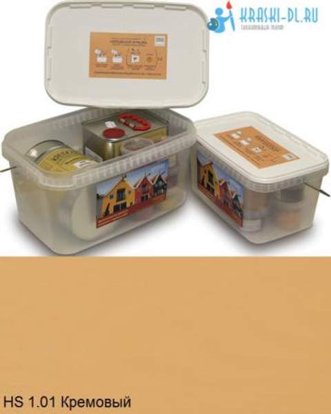 "Двухкомпонентная краска" HS 1.01 Кремовый - масляная укрывная для дерева "Крайдецайт" (1,5 л)