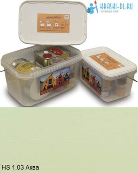 "Двухкомпонентная краска" HS 1.03 Аква - масляная укрывная для дерева "Крайдецайт" (1,5 л)