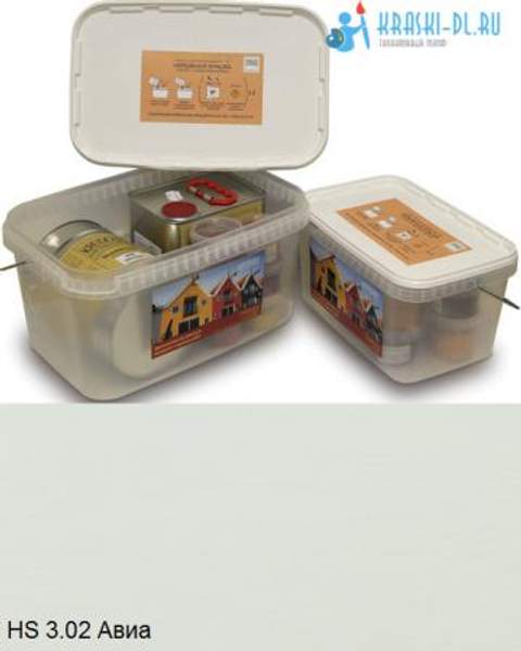 "Двухкомпонентная краска" HS 3.02 Авиа - масляная укрывная для дерева "Крайдецайт" (5 л)