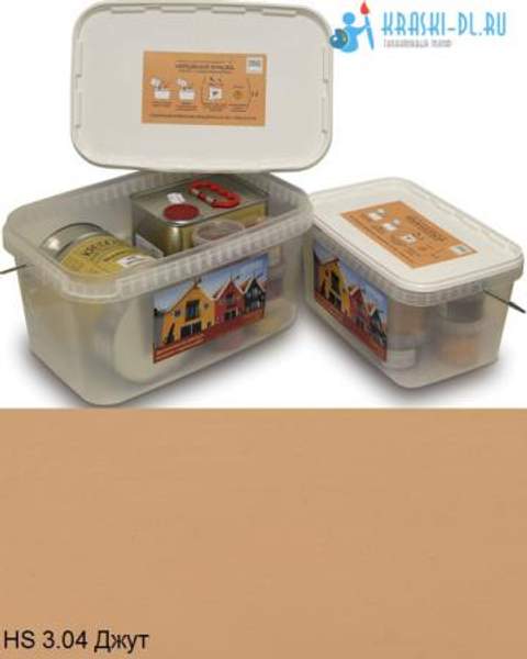 "Двухкомпонентная краска" HS 3.04 Джут - масляная укрывная для дерева "Крайдецайт" (1,5 л)