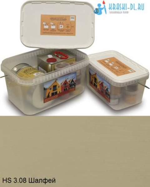 "Двухкомпонентная краска" HS 3.08 Шалфей - масляная укрывная для дерева "Крайдецайт" (5 л)