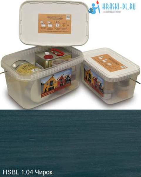 "Двухкомпонентная краска" HSBL 1.04 Чирок - масляная укрывная для дерева "Крайдецайт" (1,5 л)