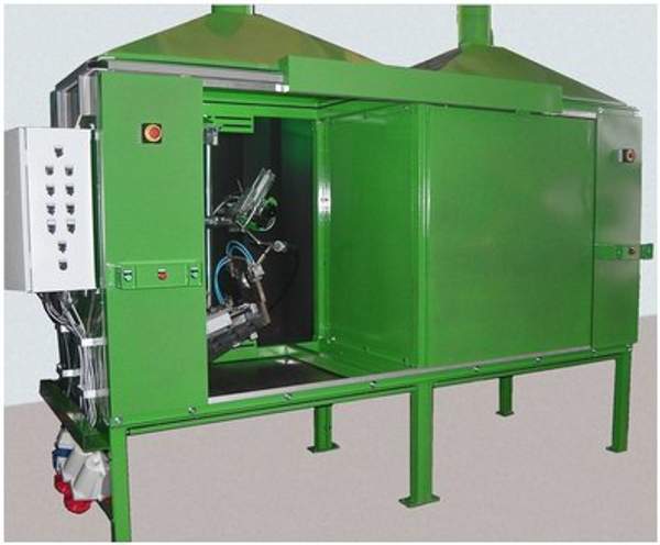 Двухпозиционная установка АС345 для сварки кольцевых швов (нейтрализаторов выхлопных систем автомобилей).