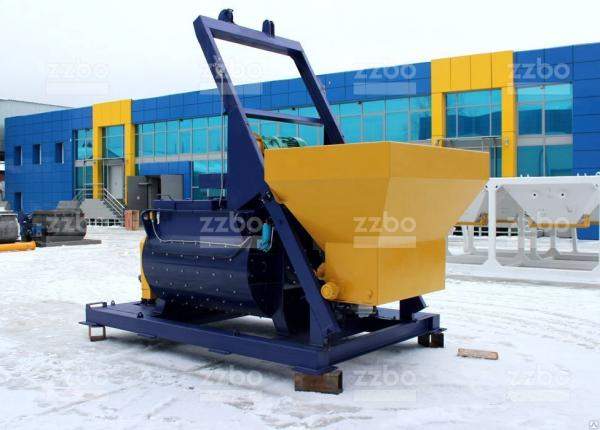 Двухвальные бетоносмесители ZZBO БП-2Г-1200с (со скипом)