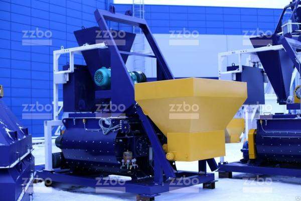 Двухвальные бетоносмесители ZZBO БП-2Г-1500с (со скипом)