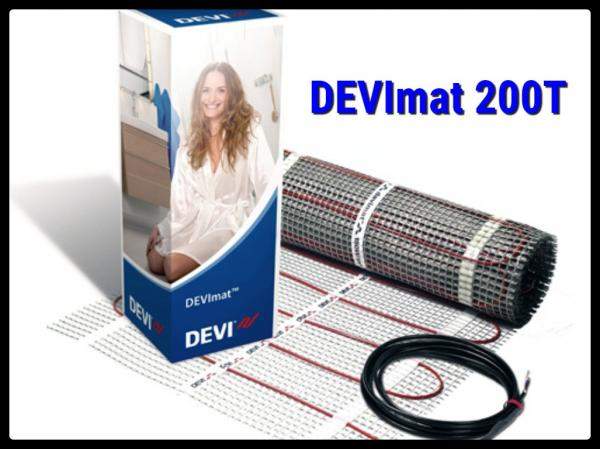 Двухжильный нагревательный мат DEVImat 200T