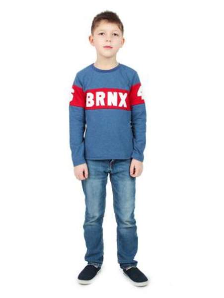 Джемпер детский Лёва синий с красным