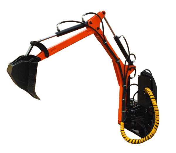 Экскаваторная установка на базе трактора УРАЛЕЦ